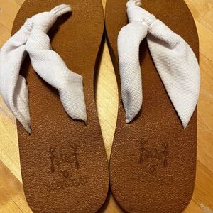 White Flip Flops
